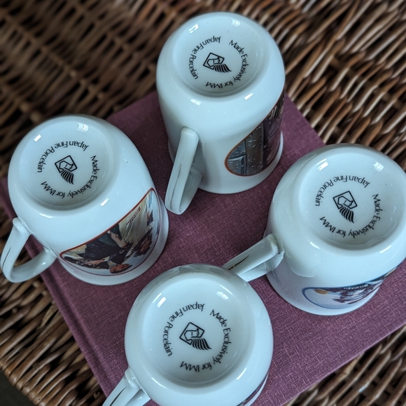 Set of 4 Vintage Norman Rockwell 8 oz mugs - Picture 6 of 6